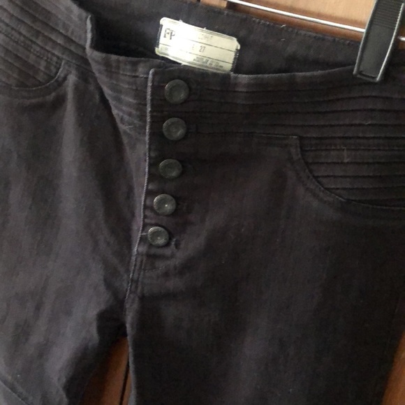 Free people button down high rise bell bottoms - Picture 2 of 6